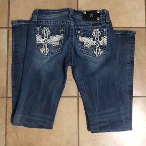 Girls Miss Me Boot Cut Jeans
